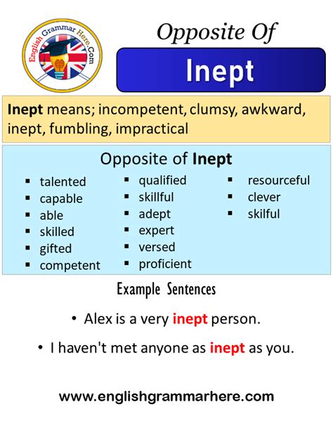 inept antonym